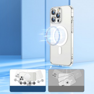 Joyroom 14D Magnetic Case Magnetic Case for iPhone 14 Pro Compatible with MagSafe transparent (JR-14D6)
