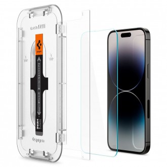 TEMPERED GLASS Spigen GLAS.TR &quot;EZ FIT&quot; 2-PACK IPHONE 14 PRO MAX CLEAR