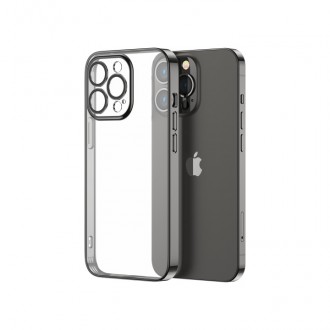 Joyroom 14Q Case for iPhone 14 cover with metallic frame black (JR-14Q1-black)