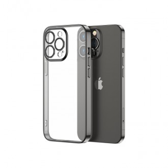 Joyroom 14Q Case for iPhone 14 Pro Cover with metallic frame black (JR-14Q2-black)