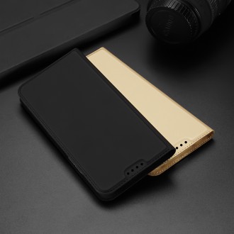 Pouzdro Dux Ducis Skin Pro pro Sony Xperia 5 IV flip cover card stojánek na peněženku černý