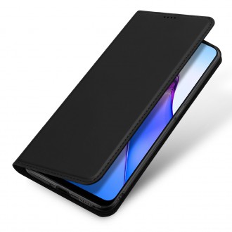 Dux Ducis Skin Pro pouzdro pro Oppo Reno 8 flip cover card stojánek na peněženku černý