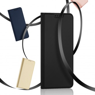 Dux Ducis Skin Pro pouzdro pro Oppo Reno 8 flip cover card stojánek na peněženku černý