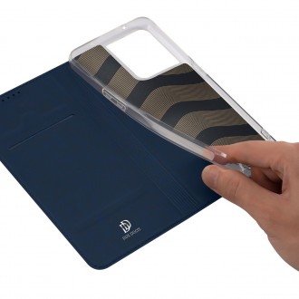 Dux Ducis Skin Pro pouzdro pro Oppo Reno 8 flip cover card stojánek na peněženku modrý