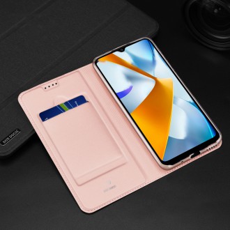 Dux Ducis Skin Pro pouzdro pro Oppo Reno 8 Pro flip cover card stojánek na peněženku modrý