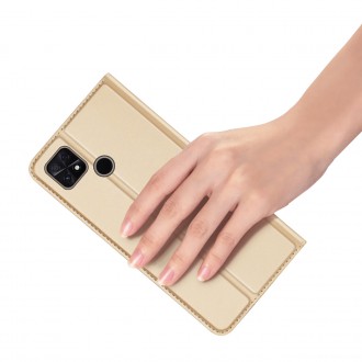 Dux Ducis Skin Pro Case pro Xiaomi Poco C40 Flip Card Wallet Stand Gold