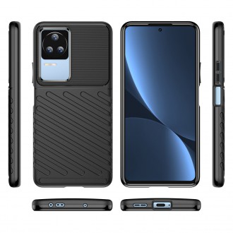 Pouzdro Thunder Case pro Xiaomi Poco F4 5G silikonové brnění pouzdro černé