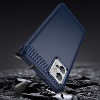 Karbonové pouzdro pro Realme Narzo 50 5G flexibilní silikonový karbonový kryt černý