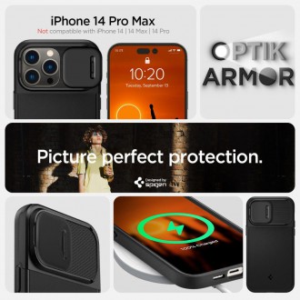 Spigen OPTIK ARMOR MAG MAGSAFE IPHONE 14 PRO MAX BLACK