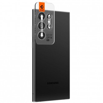 Spigen OPTIK.TR "EZ FIT" CAMERA PROTECTOR 2-PACK GALAXY S22 ULTRA BLACK COVER