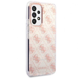 Guess GUHCA53PCU4GLPI A53 5G A536 różowy/pink hard case 4G Glitter