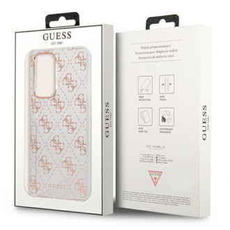 Guess GUHCA53PCU4GLPI A53 5G A536 różowy/pink hard case 4G Glitter