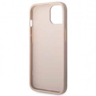 Guess GUHCP14MG4GFPI iPhone 14 Plus 6,7" różowy/pink hard case 4G Metal Gold Logo