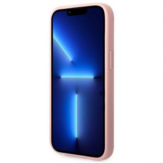Guess GUHCP14MHGGSHP iPhone 14 Plus 6,7" różowy/pink hard case Glitter Script