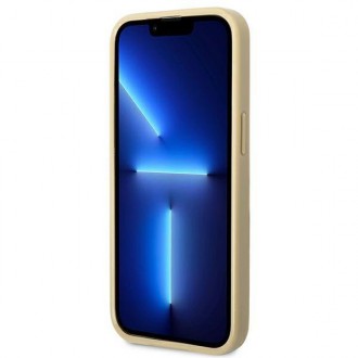Guess GUHCP14XHGGSHD iPhone 14 Pro Max 6,7" złoty/gold hard case Glitter Script