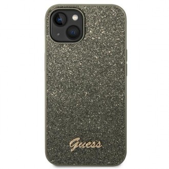 Guess GUHCP14MHGGSHN iPhone 14 Plus 6,7" zielony/green hard case Glitter Script