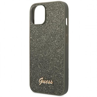 Guess GUHCP14MHGGSHN iPhone 14 Plus 6,7" zielony/green hard case Glitter Script