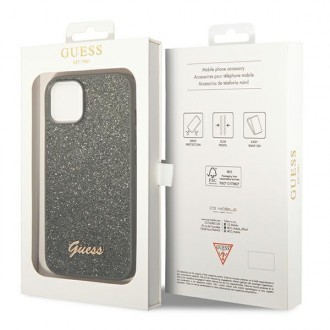 Guess GUHCP14MHGGSHN iPhone 14 Plus 6,7" zielony/green hard case Glitter Script