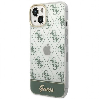 Guess GUHCP14SHG4MHA iPhone 14 6,1" khaki hardcase 4G Pattern Script