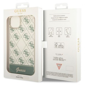 Guess GUHCP14SHG4MHA iPhone 14 6,1" khaki hardcase 4G Pattern Script