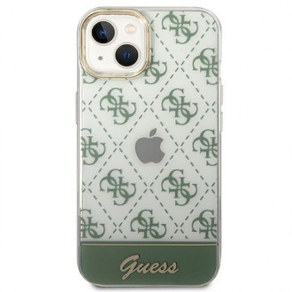 Guess GUHCP14MHG4MHA iPhone 14 Plus 6,7" khaki hardcase 4G Pattern Script