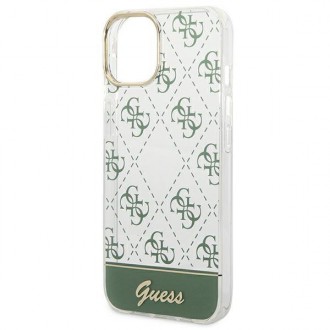 Guess GUHCP14MHG4MHA iPhone 14 Plus 6,7" khaki hardcase 4G Pattern Script