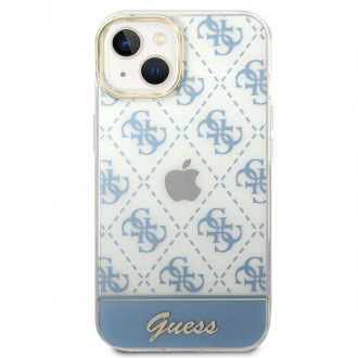 Guess GUHCP14MHG4MHB iPhone 14 Plus 6,7" niebieski/blue hardcase 4G Pattern Script