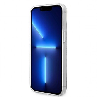 Guess GUHCP14MHG4MHB iPhone 14 Plus 6,7" niebieski/blue hardcase 4G Pattern Script