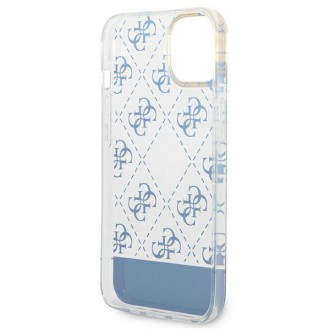 Guess GUHCP14MHG4MHB iPhone 14 Plus 6,7" niebieski/blue hardcase 4G Pattern Script