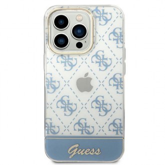 Guess GUHCP14XHG4MHB iPhone 14 Pro Max 6,7" niebieski/blue hardcase 4G Pattern Script