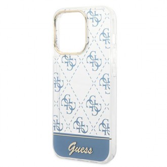 Guess GUHCP14XHG4MHB iPhone 14 Pro Max 6,7" niebieski/blue hardcase 4G Pattern Script