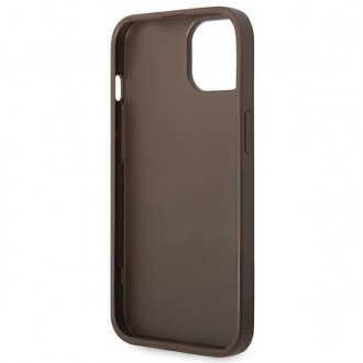 Guess GUHCP14MG4GLBR iPhone 14 Plus 6,7" brązowy/brown hard case 4G Stripe Collection
