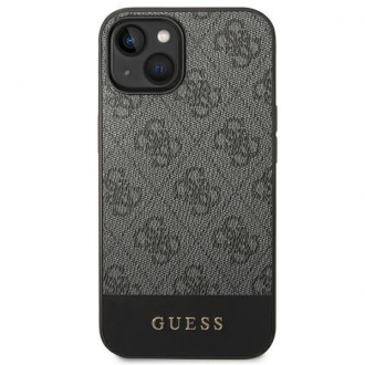 Guess GUHCP14MG4GLGR iPhone 14 Plus 6,7" szary/grey hard case 4G Stripe Collection