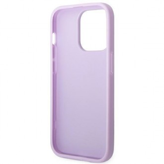 Guess GUHCP14LPSASBPU iPhone 14 Pro 6,1" fioletowy/purple Saffiano Strap