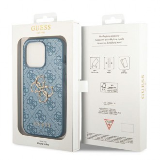 Guess GUHCP14L4GMGBL iPhone 14 Pro 6,1" niebieski/blue hardcase 4G Big Metal Logo