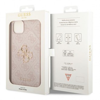 Guess GUHCP14M4GMGPI iPhone 14 Plus 6,7" różowy/pink hardcase 4G Big Metal Logo