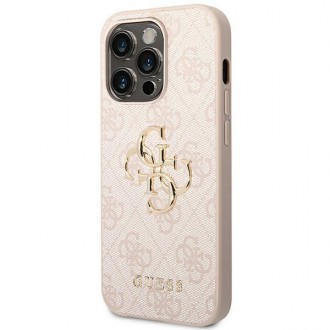 Guess GUHCP14L4GMGPI iPhone 14 Pro 6,1" różowy/pink hardcase 4G Big Metal Logo