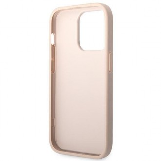 Guess GUHCP14X4GMGPI iPhone 14 Pro Max 6,7" różowy/pink hardcase 4G Big Metal Logo