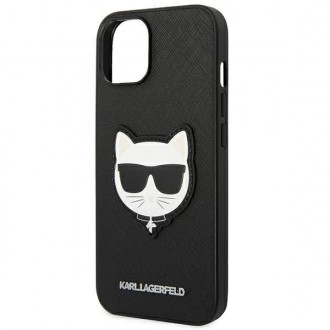 Karl Lagerfeld KLHCP14MSAPCHK iPhone 14 Plus 6,7" hardcase czarny/black Saffiano Choupette Head Patch