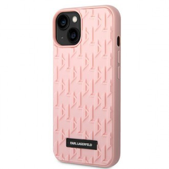 Karl Lagerfeld KLHCP14SRUPKLPP iPhone 14 6,1" hardcase różowy/pink 3D Monogram