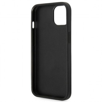 Karl Lagerfeld KLHCP14MSAPKHK iPhone 14 Plus 6,7" czarny/black hardcase Saffiano Karl`s Head Patch