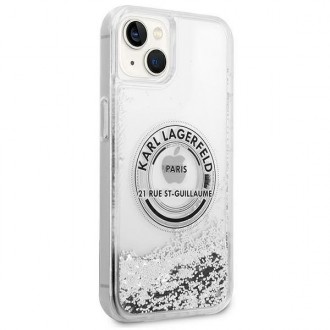 Karl Lagerfeld KLHCP14SLCRSGRS iPhone 14 6,1" srebrny/silver hardcase Liquid Glitter RSG