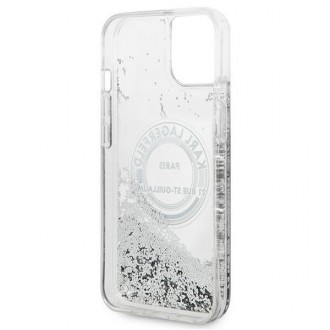 Karl Lagerfeld KLHCP14SLCRSGRS iPhone 14 6,1" srebrny/silver hardcase Liquid Glitter RSG