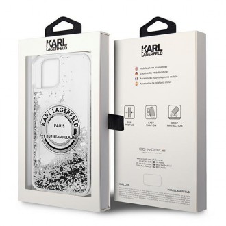 Karl Lagerfeld KLHCP14SLCRSGRS iPhone 14 6,1" srebrny/silver hardcase Liquid Glitter RSG