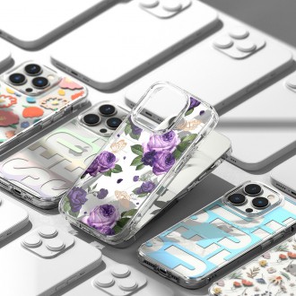 Ringke Fusion Design Armored Sleeve Cover with Gel Frame for iPhone 14 Pro Max transparent (Floral) (FD645E31)