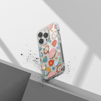 Ringke Fusion Design Armored Sleeve Cover with Gel Frame for iPhone 14 Pro Max transparent (Floral) (FD645E31)