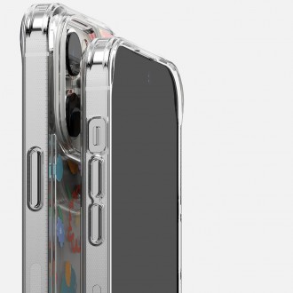 Ringke Fusion Design Armored Sleeve Cover with Gel Frame for iPhone 14 Pro Max transparent (Floral) (FD645E31)