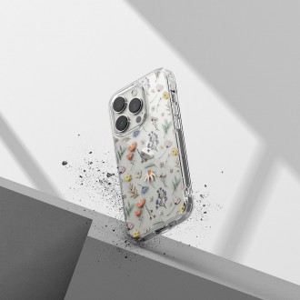 Ringke Fusion Design Armored Case Cover with Gel Frame for iPhone 14 Pro Max transparent (Dry flowers) (FD645E30)