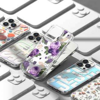 Ringke Fusion Design Armored Case Cover with Gel Frame for iPhone 14 Pro transparent (Dry flowers) (FD641E30)