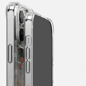 Ringke Fusion Design Armored Case Cover with Gel Frame for iPhone 14 Pro transparent (Dry flowers) (FD641E30)